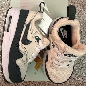 Nike Kids Pink and Black Air Max Style Sneakers